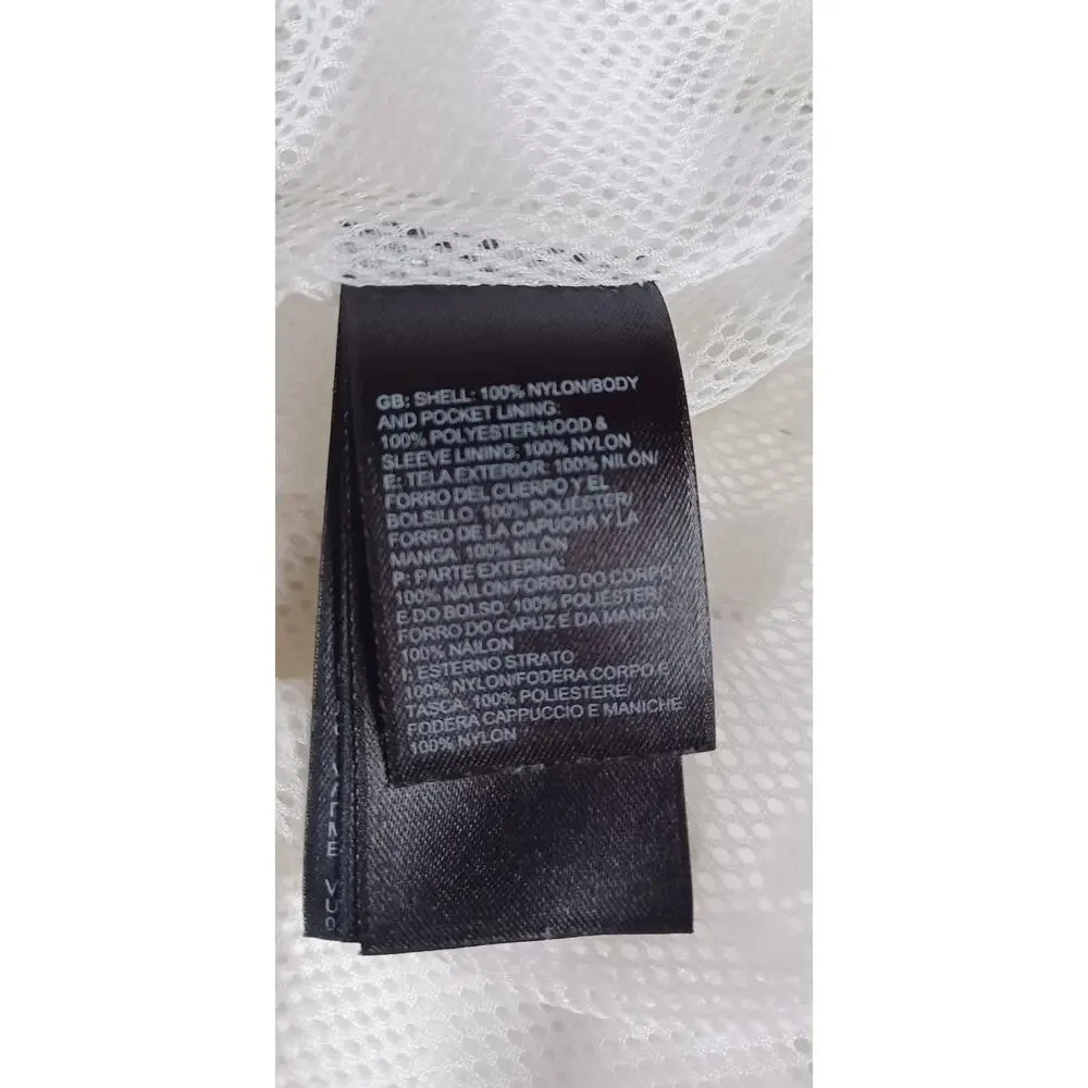 The North Face Women's Large HyVent Waterproof Hooded Rain Jacket White/Black - Picture 9 of 11